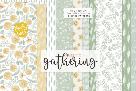 Download Organic Watercolor Flower Patterns - Premium Resources